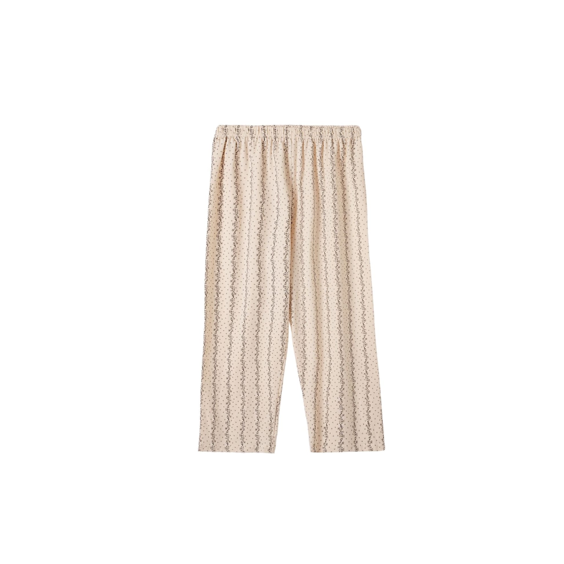 Cream Parisian Cottagecore with Floral Print and Lace Trim