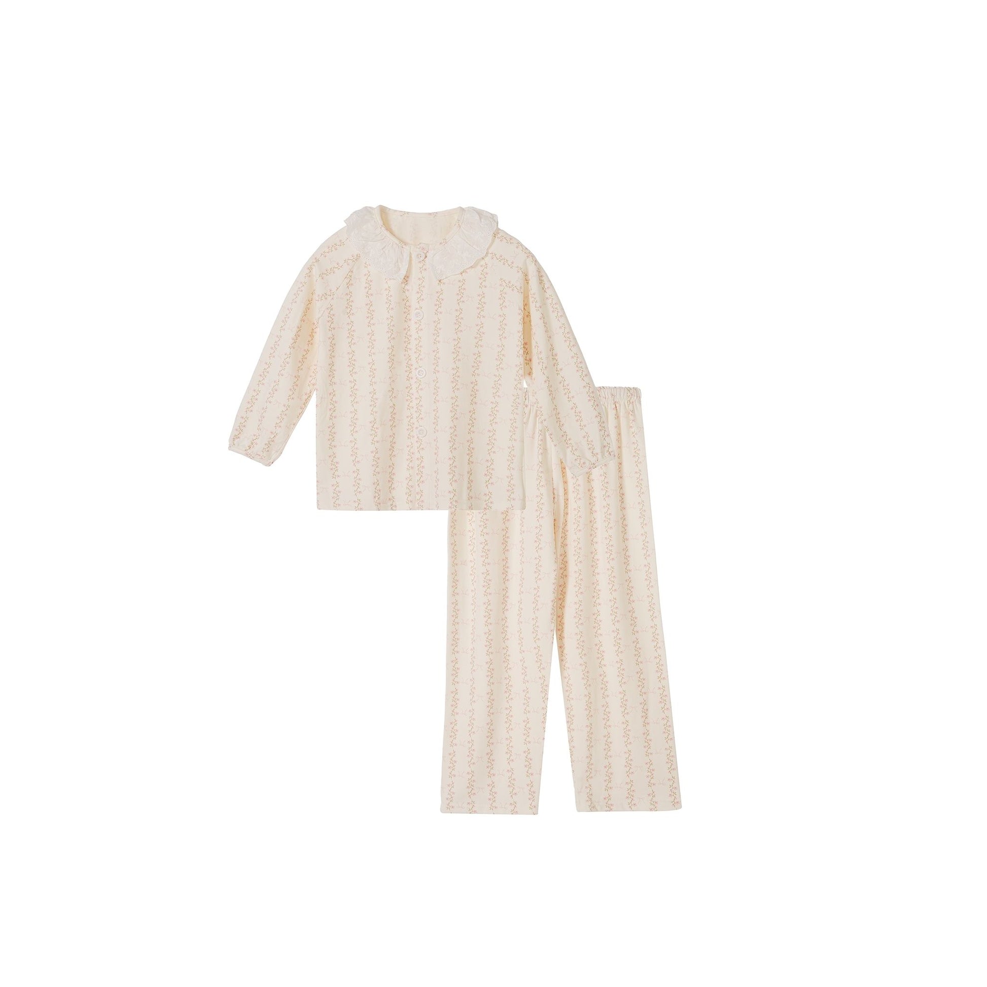 Cream Parisian Cottagecore with Floral Print
