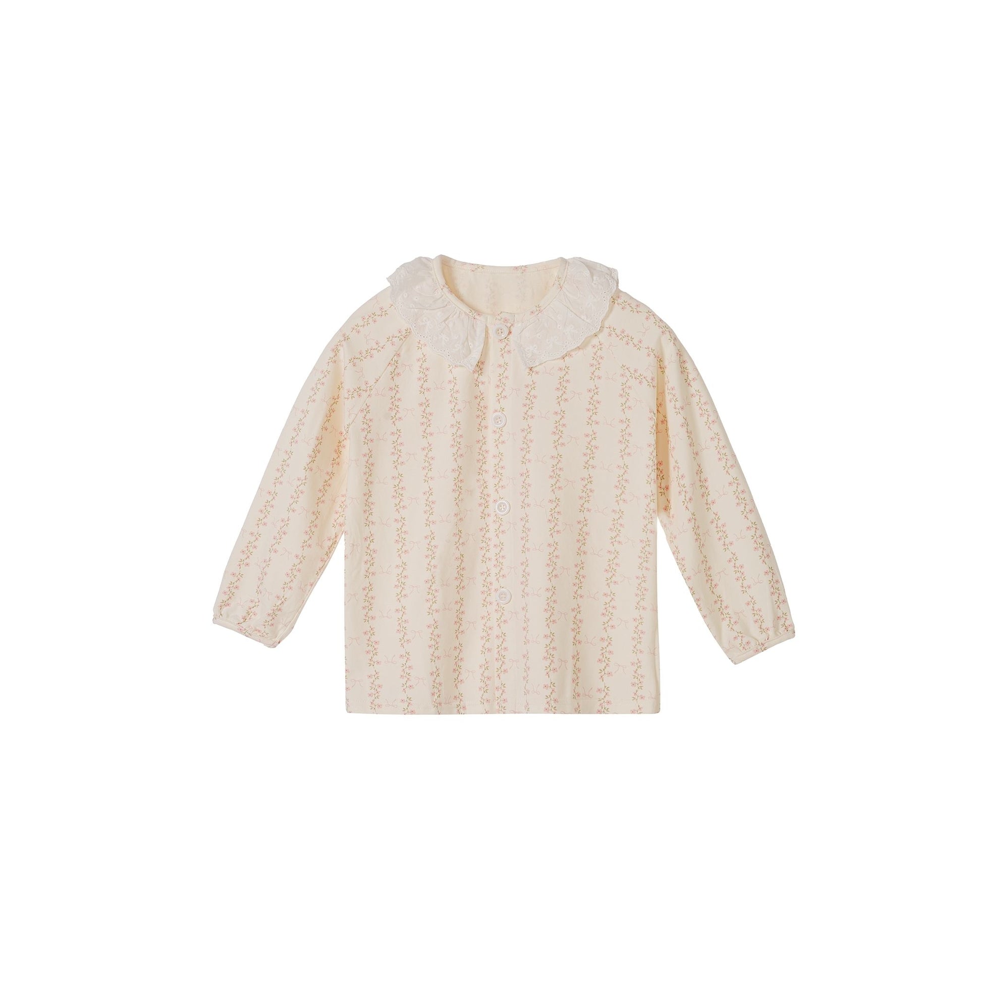 Cream Parisian Cottagecore with Floral Print