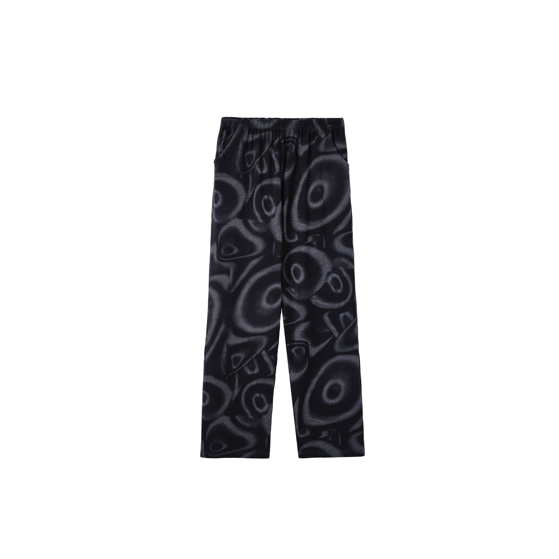 Abstract Spiral Print with Button-Front