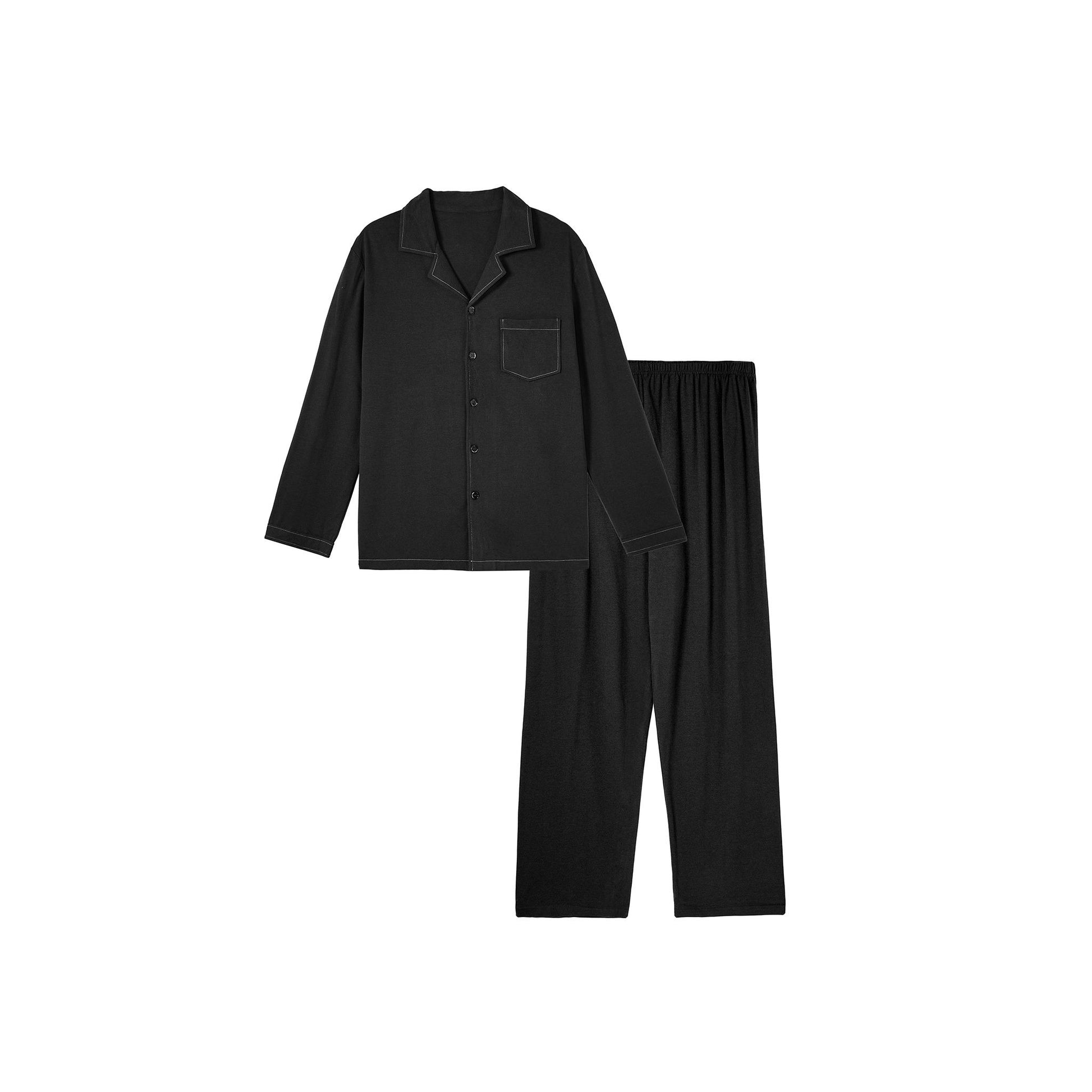 Charcoal Black with Button Front
