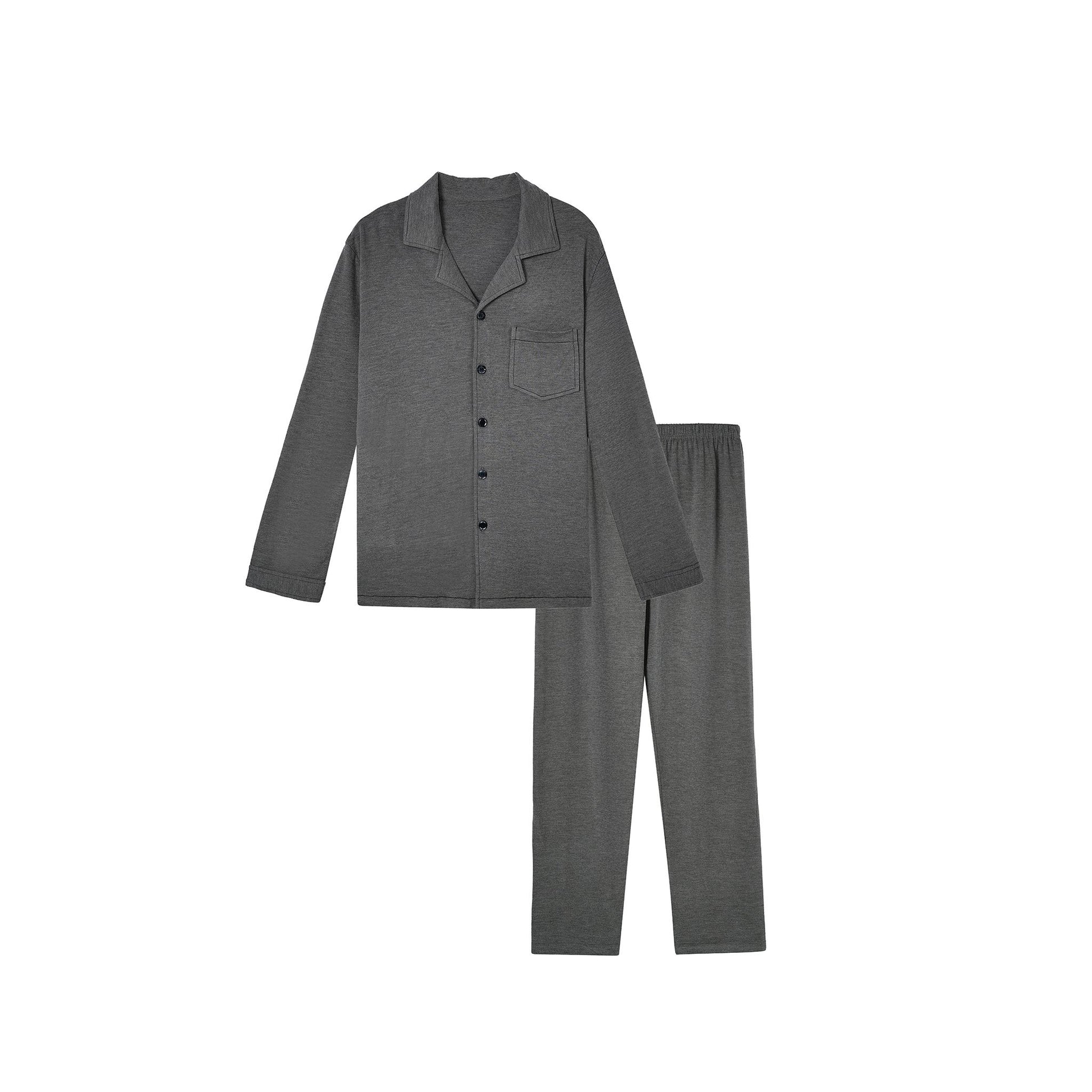Dark Grey with Button Front