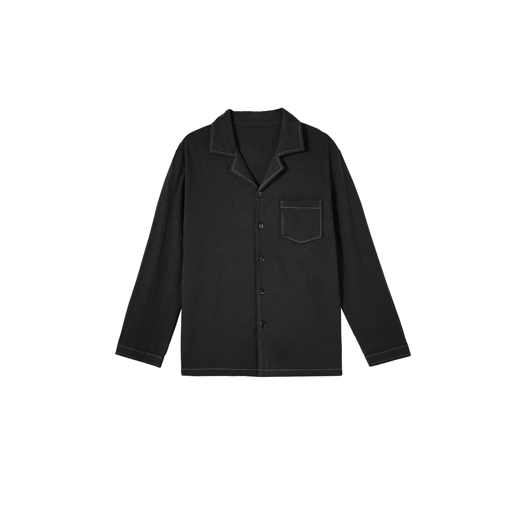Charcoal Black with Button Front