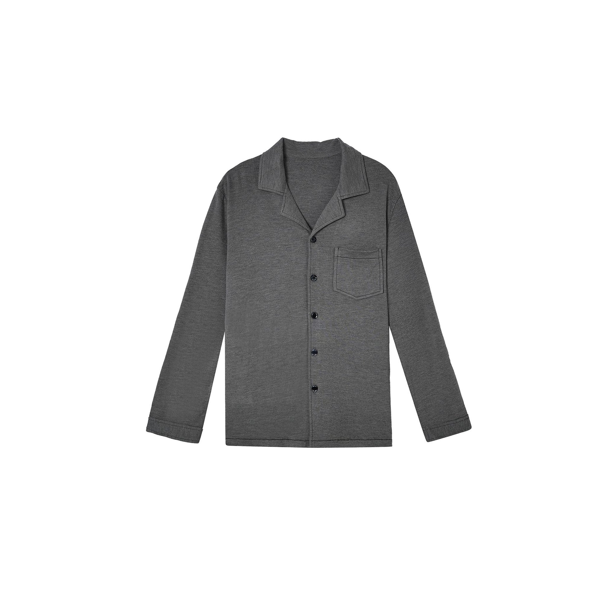 Dark Grey with Button Front