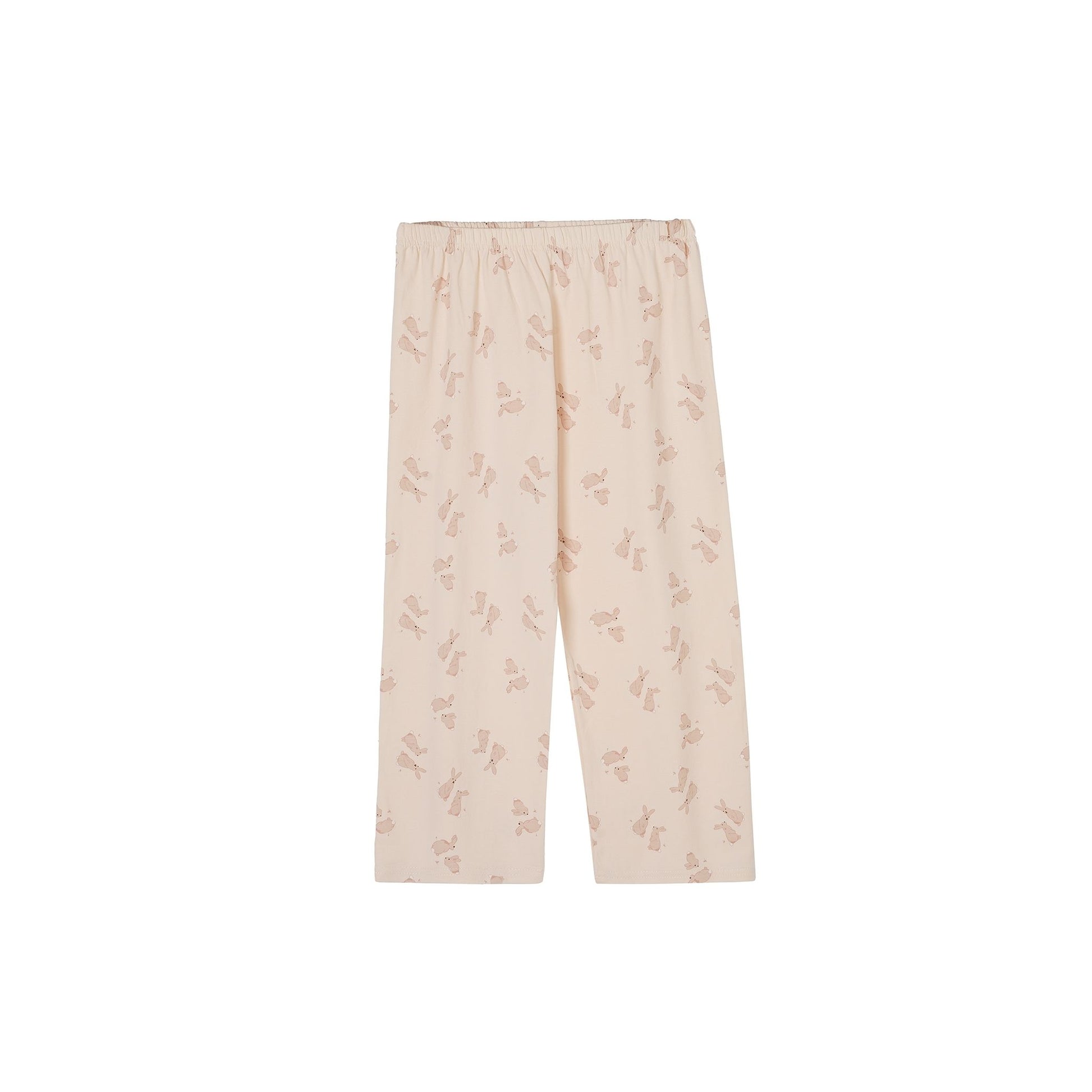 Light Pink Parisian Cottagecore with Bunny Print