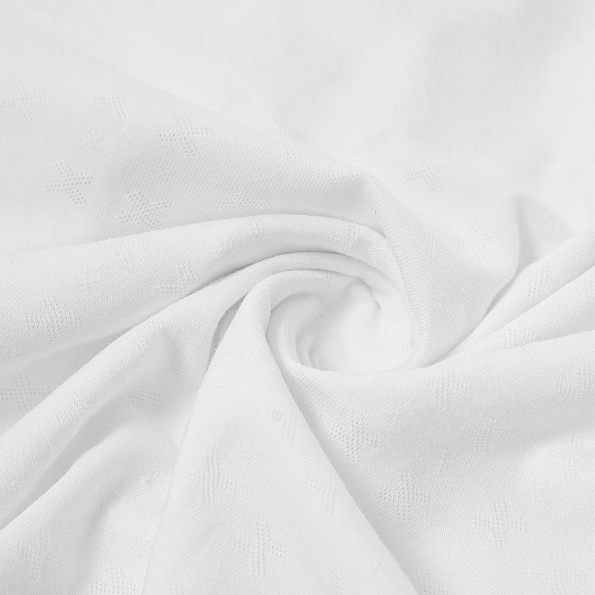 Glacier White Ruffled Collar with Lace Trim