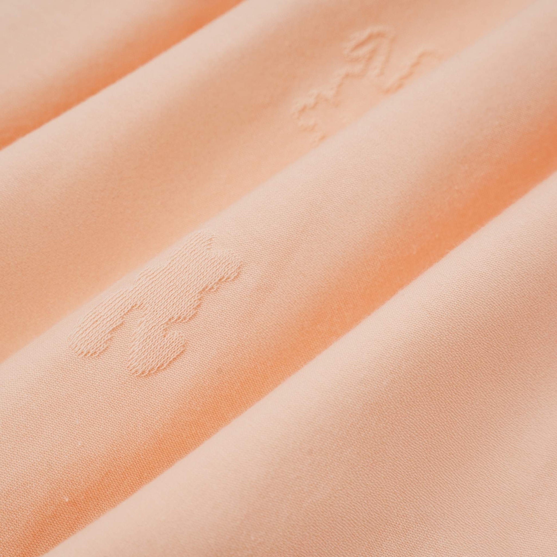 Salmon Pink V-Neck with Embroidery