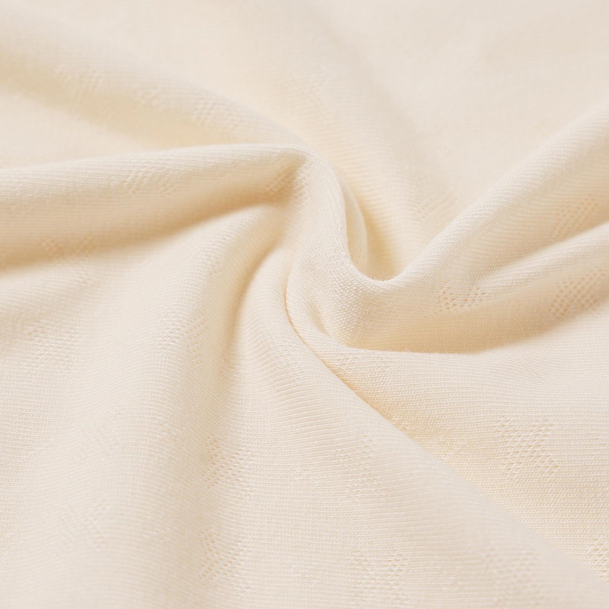 Cream Button-Front with Lace Trim & Wide-Leg Pants