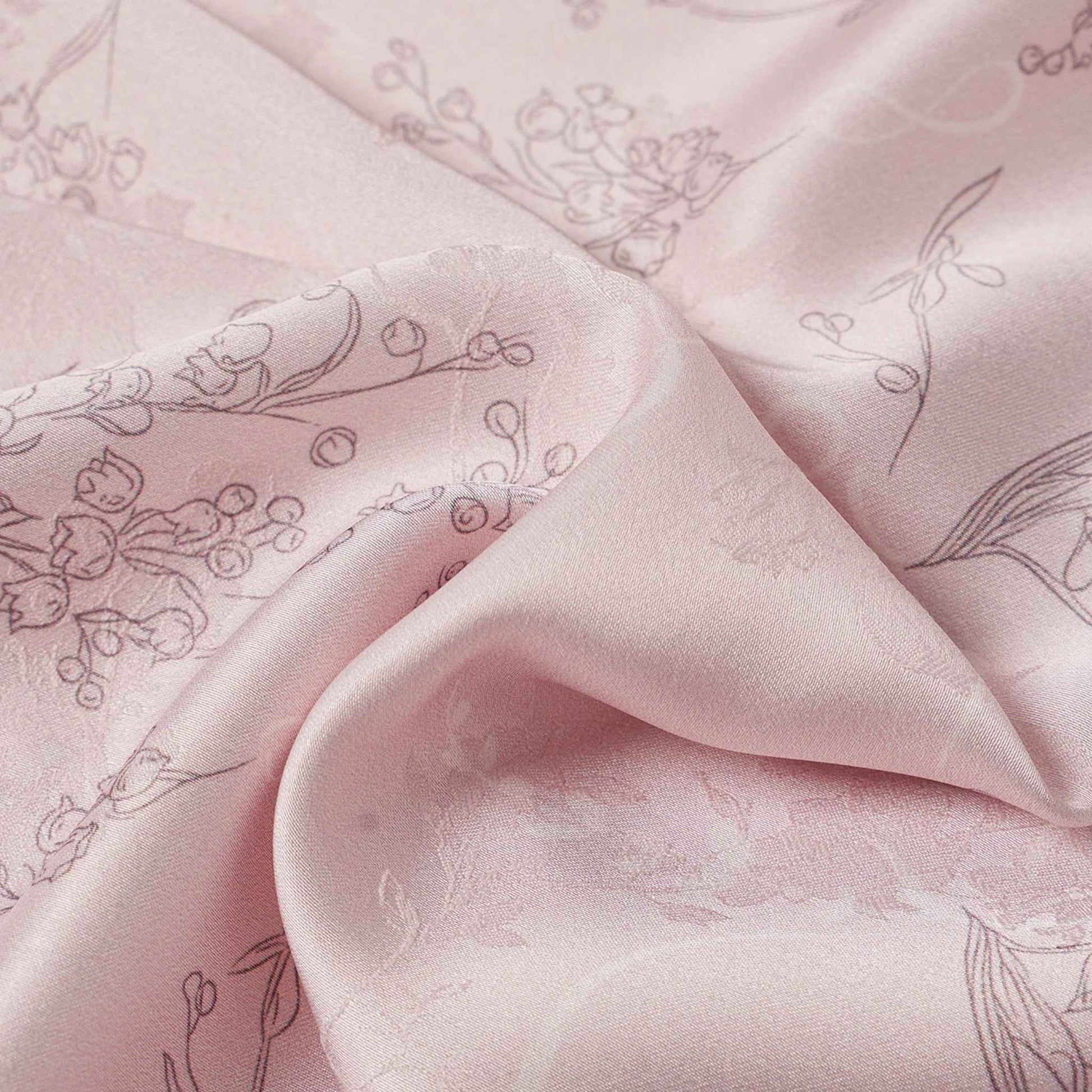 Pink Floral Print with Lace Trim